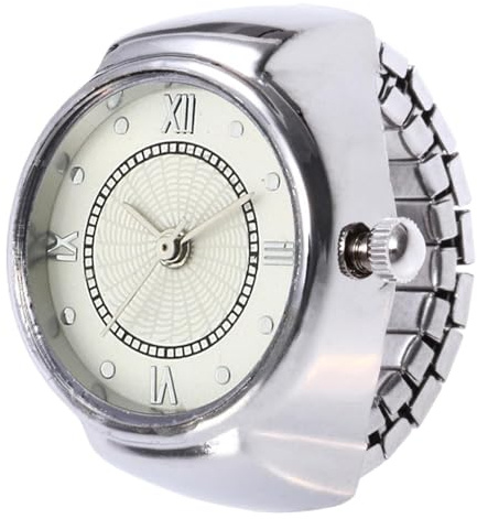 Klockringar, ringklockor-ringar små klockringar, bärbara modeaccessoarer klockor, klockor för män, kvinnor, jul, födelsedag, SILVER, ???????????, Se beskrivning