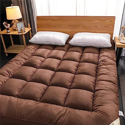 LULUMAIC Japanische Bodenmatratze, Futon-Matratze, Dicke -Matte, Schlafunterlage, Faltbare Rollmatratze, atmungsaktives Bodenbett, grau, 120 x 200 cm