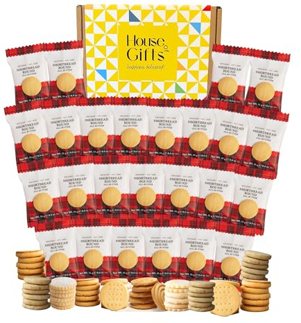 Shortbread Rounds Biscuits Hamper (25 x 11g Packs) | All Butter Scottish Shortbread Biscuits | Great Gift for Birthdays, Celebrations and Special Occasions | Delicious British Gift Set