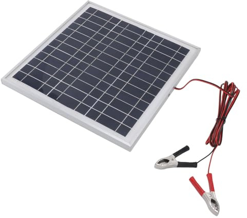 GLOGLOW Panneau Solaire Portable 50 W, Silicium Monocristallin, Chargement Extérieur pour le Camping et la Randonnée, Léger avec Cadre en Aluminium et Câble de 9,8 Pieds