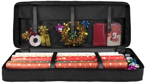 Geschenkpapier Aufbewahrung Wasserdichtes Aufbewahrungstasche Für Geschenkpapier Oxford Gewebe Geschenkpapier Organizer Mit 3 Fächern Geschenkpapierrollen Aufbewahrung Organizer Tasche