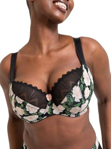 Curvy Kate Balcony Balconette Bra Wild One Underwired Womens Ladies Underwear Lingerie Floral Print Size 34J