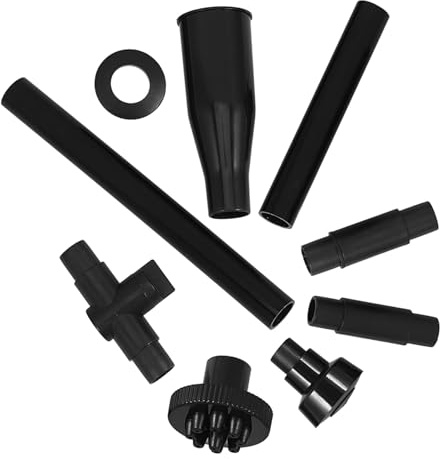 TOYZFRIENDY 9stücke Teiliges Springbrunnen-düsen-Set Für Teich Und Aquarium Schwarze Pilz-wasserfontänenköpfe Kompatibel Mit Tauchpumpen Fördert Wasserzirkulation Und Sauerstoff Einfache