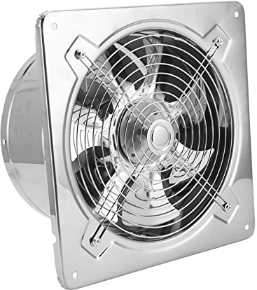 mingzhe Ventilatore di Scarico 220V 100W Acciaio Inossidabile 410 Diametro 9,8 Pollici Ventilatore da Parete per Bagno Garage