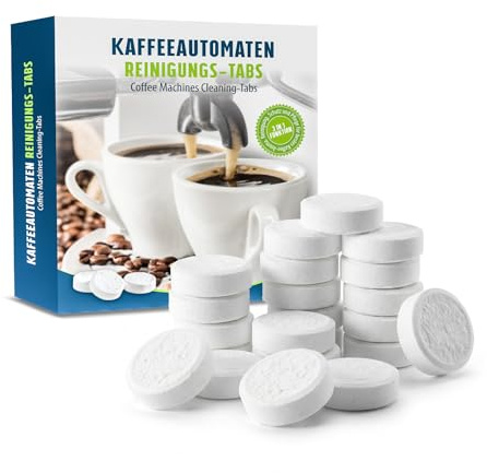 Reinigungstabletten für Kaffeevollautomaten und Kaffeemaschinen 100Tabs | Entfernt zuverlässig Kaffeeöle, Fette und Rückstände – Für hygienische Reinigung und langanhaltenden Kaffeegenuss