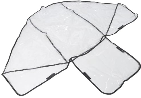 TOKIDNY Universeller Regenschutz und Durchsichtigem Sichtfenster mit Pvc Material für Doppelkinderwagen Bequeme Installation für Vorder und Rücksitze für Babys und Kinder
