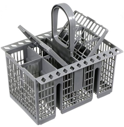 UTIZ Grey Cutlery Cage Dishwasher Basket for Hotpoint Indesit Dishwasher & Whirlpool Universal Deluxe Dishwasher Alternative C00257140