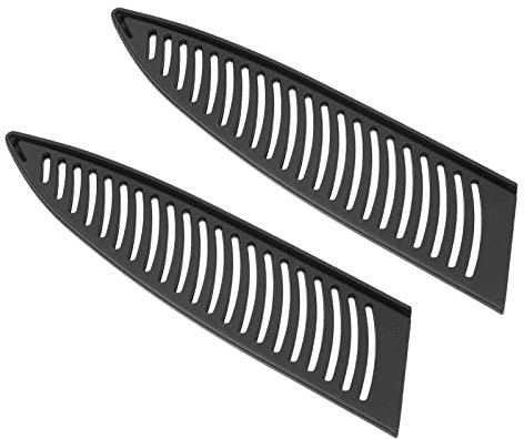 PATIKIL PP Safety Knife Cover Sleeves for 8 Chef Knife, 2 Pack Knives Edge Guard Blade Protector Universal Knife Sheath for Kitchen, Black