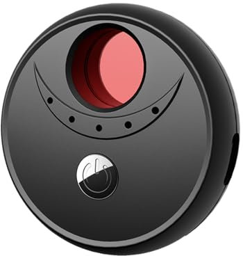 Pumwoy Hidden Camera Detector, Anti Spy Detector, GPS Detector Bug Detector, RF Scanner Device, Micro Device Detector, Anti-peeping Detector for Hotel, Conference Room (Black)