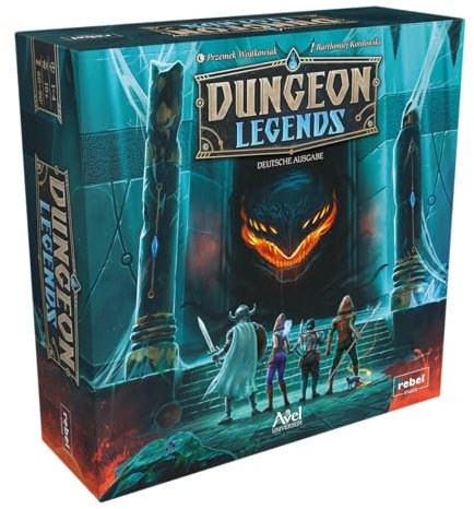 Rebel, Dungeon Legends, Kennerspiel, Brettspiel, 1-4 Spieler, ab 10+ Jahren, 60-90 Minuten, Deutsch