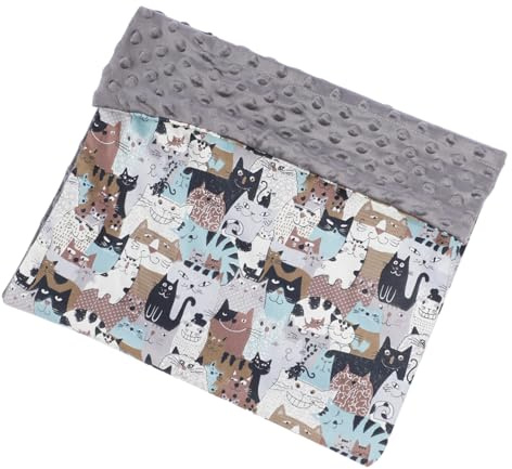 MOLUCKFU Cartoon Cat Decke Für Neugeborene Atmungsaktive Babydecke Für Kinderzimmer Und Unterwegs Sanft Zur Babyhaut Für Entspannte Schlafmomente