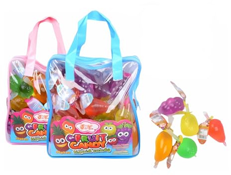 Joygum Fruit Candy Splash Big Bag Caramelle Liquide Gusti Fragola,Mango,Uva,Ananas,Mela gr. 35x40