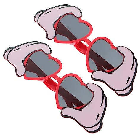 Cabilock Herzförmige Party-haltebrille 2 Stück Einzigartiges Design Kreative Brillen Für Jungen Und Mädchen Freunde Familie