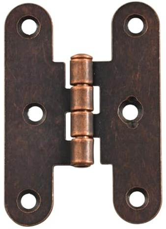 JNJOOD Charnières pour portes anciennes, meubles, charnières pour portes de tiroirs et armoires, boîte à vintage en rouge