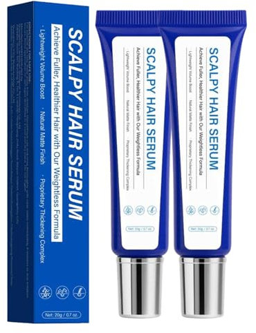 Siero per la crescita dei capelli contro la perdita dei capelli e diradamento dei capelli, trattamento del massaggio del cuoio capelluto con acido salicilico, mentolo, dexpantenolo, non grasso