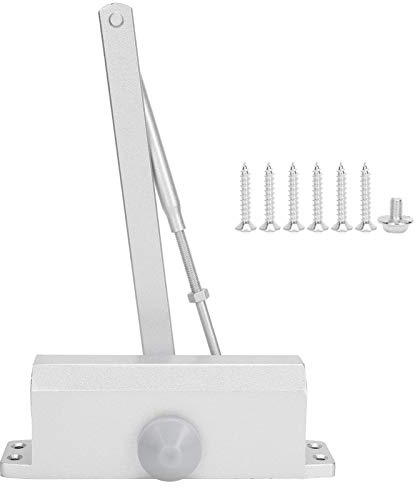 Chiudiporta in lega di alluminio di grado commerciale, otturatore idraulico automatico con velocità di chiusura regolabile, hardware per porte resistenti per porte da 60-85 kg,