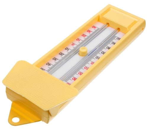 TOBBOMEY Termometro da Giardino per Esterno Igrometro per Serra, Monitor Temperatura Massima e Minima, Staffa Appesa, Resistente Abs per Uso Domestico e Terrazza