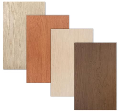 TruFlat 1/8 Pre-Finished Plywood Wood Variety Pack 12x19 – 24 Sheets MDF Core Flat Wood Boards for Laser Cutting, Engraving – 6 Walnut, 6 Maple, 6 Cherry, 6 Oak – Smooth Double-Sided Finish