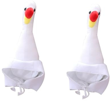 SUPVOX Sombrero de Cisne Ajustable de Peluche, Gorra Unisex para Cosplay y Disfraces Divertidos, Accesorio para Fiestas, Sesiones de Fotos y Celebraciones, Complemento