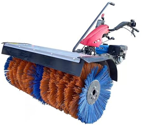 Snow Plow Electric Start 6.5HP 800A Snowplow With 800mm Working Width Mini Plowing Sweeper Machine