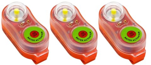 Luce per giubbotto di salvataggio, Gilet di Salvataggio, luci per giubbotto di salvataggio, luci di emergenza stroboscopiche attivate dall'acqua per di marine e acquatiche, luce di emergenza