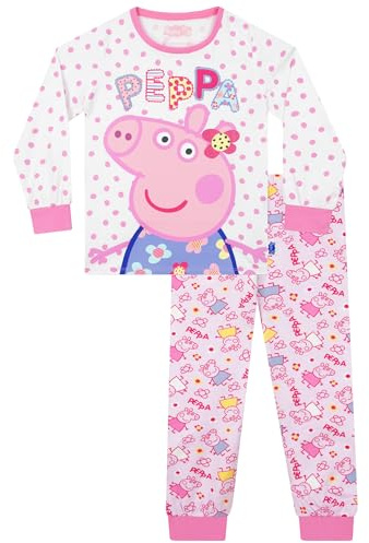 Peppa Pig Pjs, Long Sleeve Girls Pyjamas, Peppa Kids Pjs, Girls' Pyjama Sets, Pink 4-5 Years
