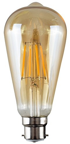 MiniSun | Vintage Style LED Technology Amber Tinted Light Bulbs | LED Bulbs, Home Décor & Improvement Essential | Pack of 3 | 2700K Warm White
