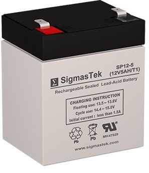 Ritar RT1245 Replacement Battery - 12 Volt 5 AH F1 Terminal by SigmasTek