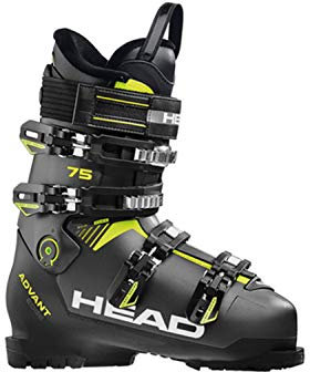 Head Advant Edge 75, Scarponi da Sci da Uomo, Uomo, Scarponi da Sci, 608225, Antracite/Nero/Giallo, 275