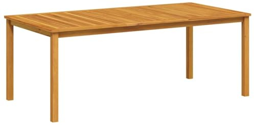 vidaXL Mesa de Comedor Jardín Rectangular Terraza Patio Madera Acacia Maciza