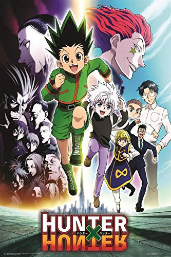 Close Up Hunter x Hunter Poster Group (61cm x 91,5cm) + 2 St. transparente Posterleisten mit Aufhängung