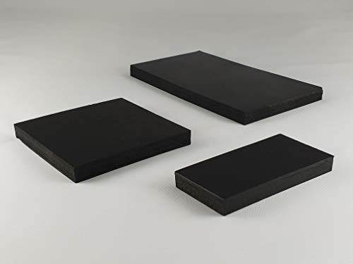 2 Stück Gummimatte Gummiplatte 150x200mm / 10mm Stärke Antivibrationsmatte für z.B. Waschmaschine/Hochleistungsmixer