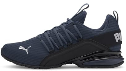 PUMA Men’s Axelion Block Road Running Shoes Blue Size UK 7.5