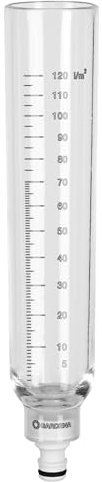 Gardena ClickUp! Pluviometro: misuratore di Pioggia da 0 a 100 l/m², svuotamento Facile, plastica antigelo (11340-20)
