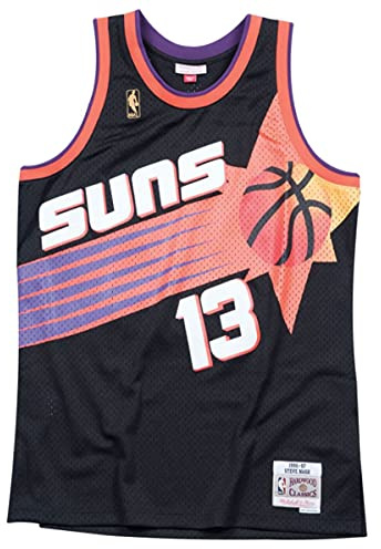 Mitchell & Ness NBA Phoenix Suns Steve Nash Swingman Trikot Herren schwarz/rot, XXL
