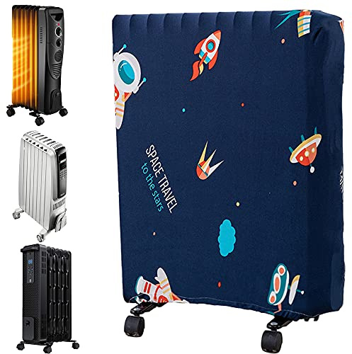 Oil-Filled Radiator Heater Dust Cover for Household Electric Space Heaters - Moisture-Proof Portable Cover (Space, Larger)