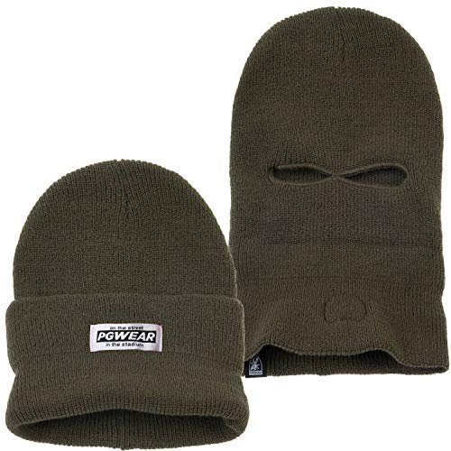 PGWEAR Mütze und Sturmhaube Troublemaker 2 in 1 Olive