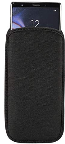 DFV mobile - Housse de Chaussette en Néoprène Imperméable et Antichoc pour Samsung Galaxy A22 4G (2021) - Noir