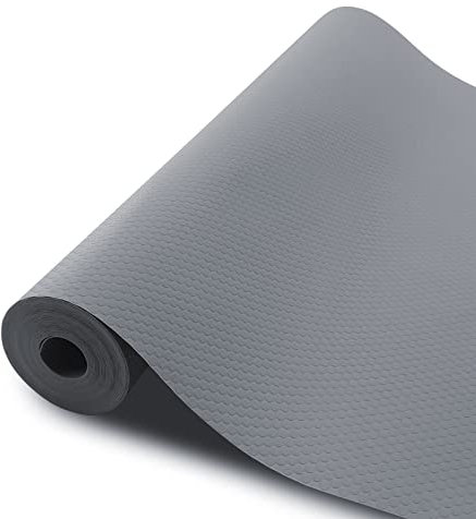 anshuke Schubladenmatte,Schubladen Einlagen,Schubladenmatte Zuschneidbar,Rutschfest,Für Regale, Schränke, Kühlschränke (Grau, 44.5cm x 500cm)