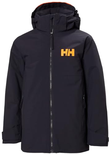 Helly Hansen Júnior Unisex Chaqueta de lluvia Jr Rigging, Azul Marino, 12