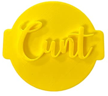 The Cookie Cutter Hub Cunt Embosser No 136 /Stamp for Cupcakes Fondant Icing Clay Cake Baking Decoration