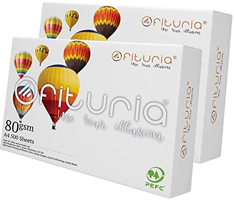 Feuilles A4, Papier 80g pour Imprimante, Écriture, Dessin ou Bricolage, Feuilles Blanches, Paquet de 400 Feuilles, Papier A4 pour Usage Domestique, Scolaire ou Professionnel - Ofituria (4 paquets)