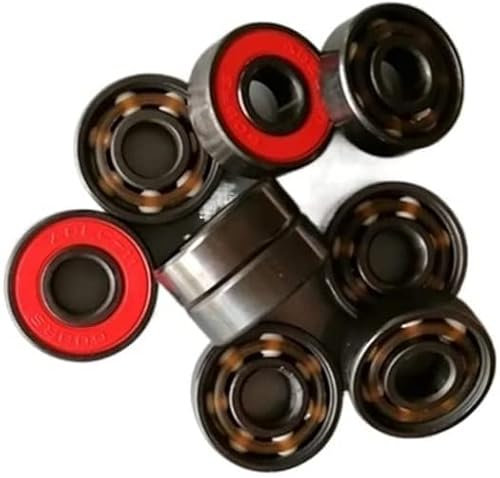 KOFORD Lager 10 Stück 608 2RS Hybrid-Keramiklager ABEC-11 8 x 22 x 7 mm Skateboard Spinner Ceramic Pro Series 608 Kugellager