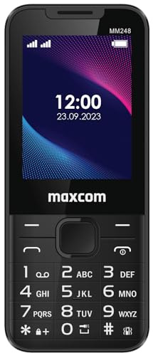 Maxcom téléphone MM248 4G Dual SIM Noir