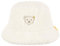 Steiff Hut EU Größe 53 Eggnog, Kinderhut für den Herbst Winter, Teddy Plüsch Hut, Wintermützen für Jungen und Mädchen, Fischerhut, Flauschige Mütze