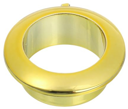 sourcing map 1 Pcs 0.98 inch (25mm) Nylon Desk Grommets, Plastic Cable Hole Cover, Wire Cord Cable Organizer for Computer Desk Cabinet, Gold
