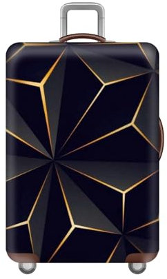 Shengxi Elastisch Kofferhülle Kofferschutzhülle Reisekoffer Hülle Gepäck Cover mit Reißverschluss Waschbare Staubdichte Kofferbezug Cyberpunk Stil Trolley Case Schutzhülle 18 bis 32 Zoll (L)