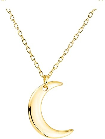 Sofia Milani - Damen Halskette 925 Silber - Mond Anhänger