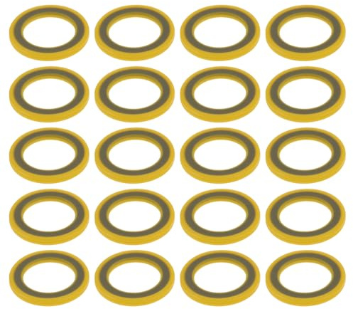 VGOL 20 Stück Getriebe-Ablassschraube Dichtung Dichtung OE 26-830749 kompatibel mit Mercury Marine kompatibel mit Mercruiser OD 14 mm ID 9 mm Dicke 1,4 mm Ölablassschraube Dichtung Unterlegscheibe