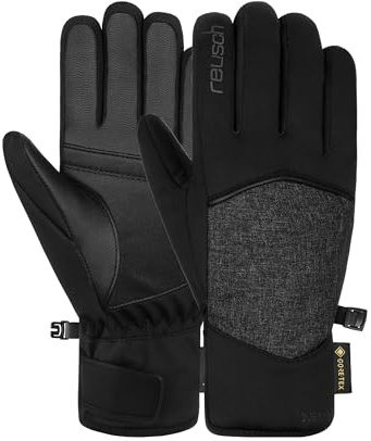 Reusch Gore-TEX Skihandschuhe für Damen | extra warm mit Ziegenleder | wind- & wasserdicht, atmungsaktiv, Winterhandschuhe mit Softshell, für Ski, Outdoor & Freizeit, Größe 6-8,5, Amira GORE-TEX